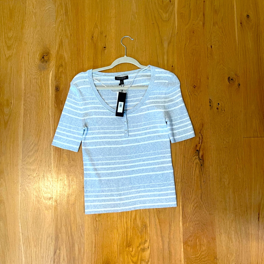 Banana Republic Stretch Cotton Shell